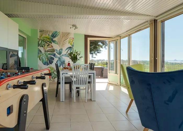 Vue Mt-st-michel, élégance, Calme Et Baby-foot Bonzini Сasa de vacaciones *